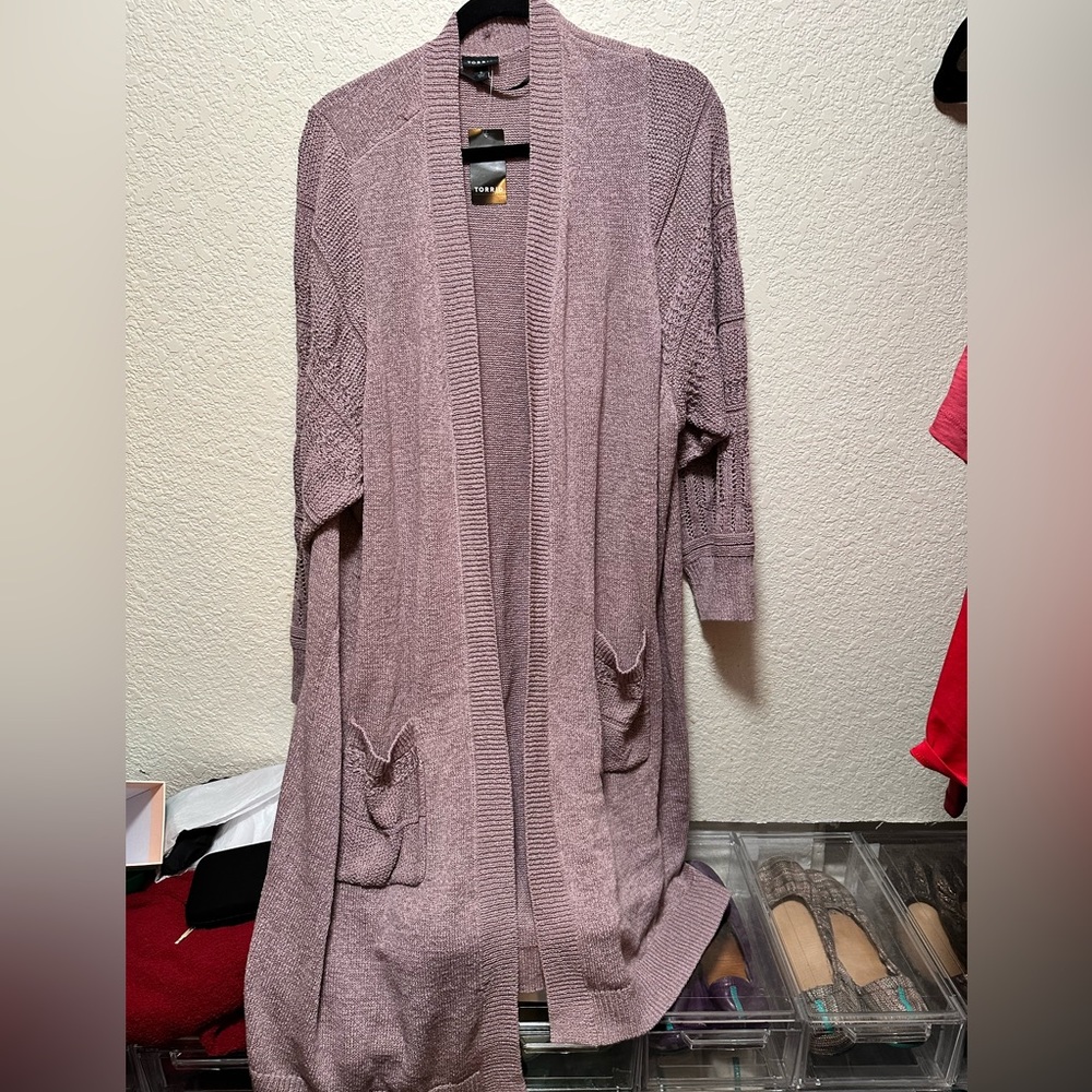 Violet Torrid cardigan. NWT size 5